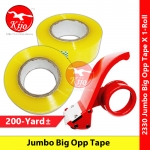 【200-Yard±】 Jumbo Big Transparent OPP Tape 45mm X 200yard± #Jumbo #OPPTape #BIG #OPP #特大OPP胶带 #封箱贴纸 #包装 #粘纸 #2330